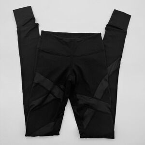 Lululemon Wunder Under Pant Cire Wrap Black Stirrup Leggings Size 2 Balletcore